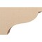 Ekena Millwork 11"W x 33"D x 22"H Classic Garner Rough Cedar Woodgrain TimberThane Corbel, Primed Tan CORUR11X33X22GARRCPR - alternate 4